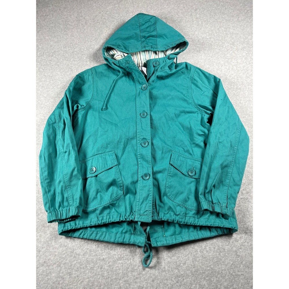 VTG Blair Jacket Utility Coat Women S Teal Fisherman New England Preppy 90s